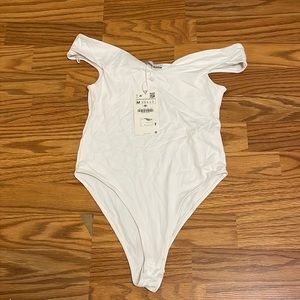 Zara off the shoulder bodysuit.
